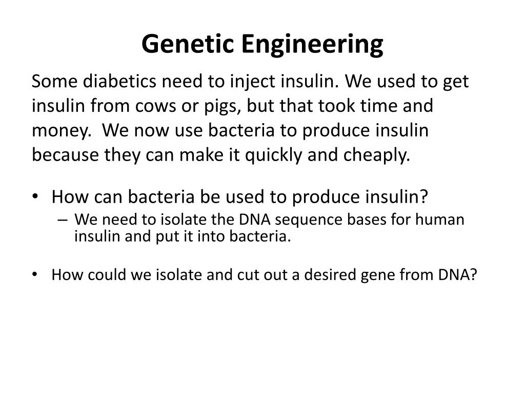PPT - Genetic Engineering PowerPoint Presentation, free download - ID ...
