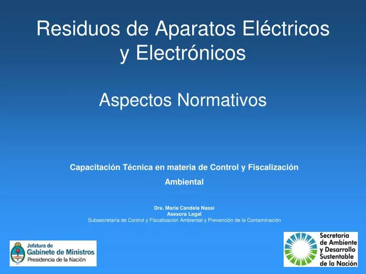 residuos de aparatos el ctricos y electr nicos aspectos normativos