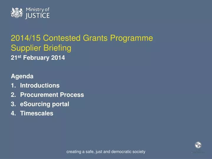 2014 15 contested grants programme supplier briefing