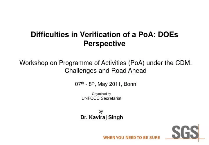 difficulties in verification of a poa does perspective