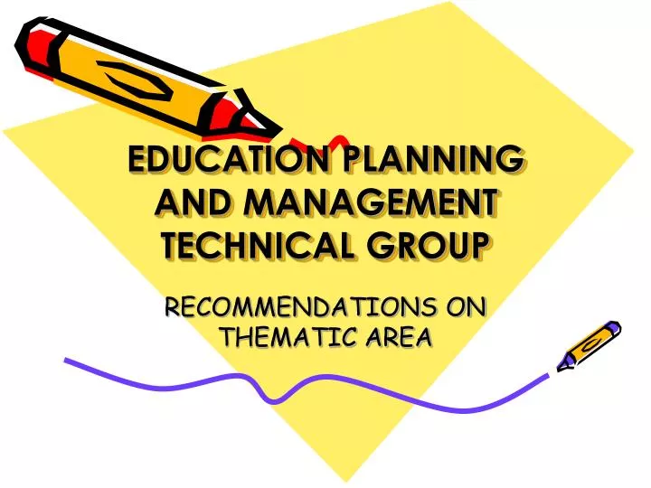 education planning and management technical group