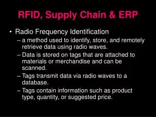 RFID, Supply Chain &amp; ERP