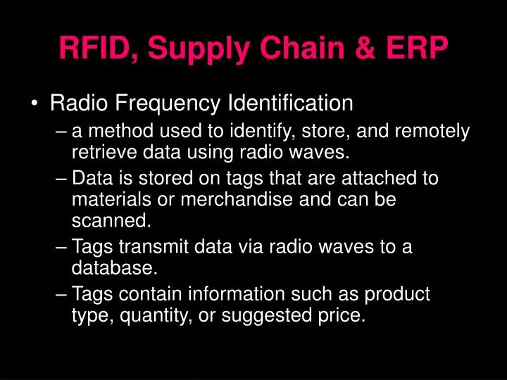 rfid supply chain erp