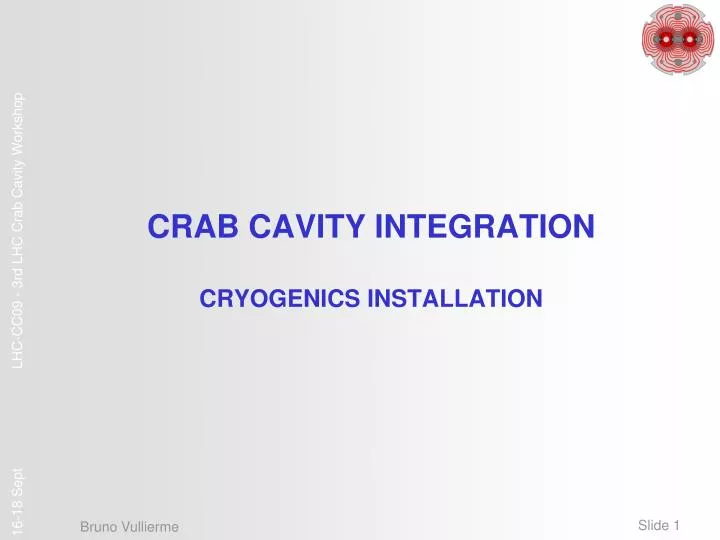 crab cavity integration cryogenics installation