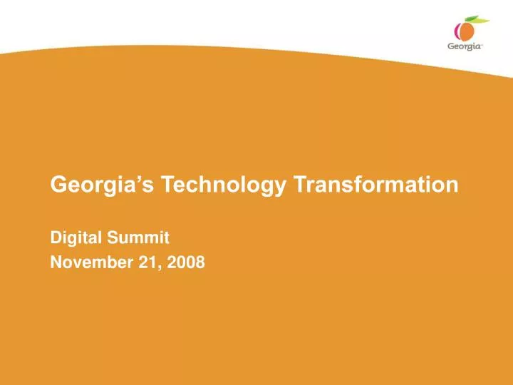 georgia s technology transformation