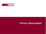 P ROJECT M ANAGEMENT - slide 1