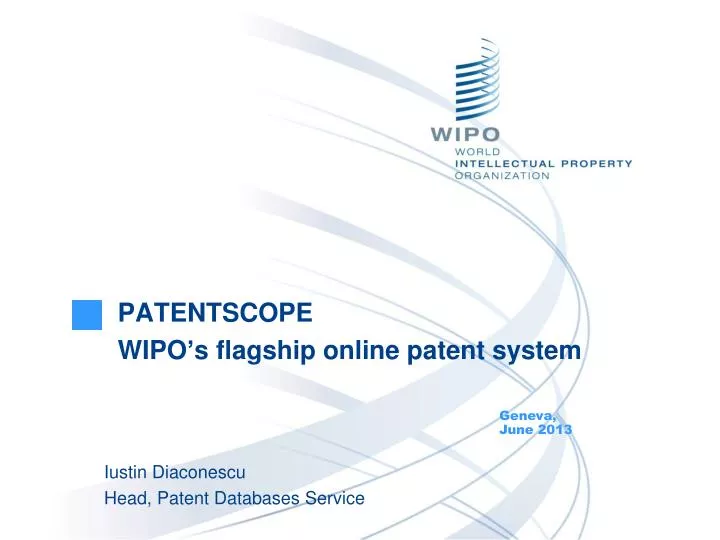 patentscope wipo s flagship online patent system