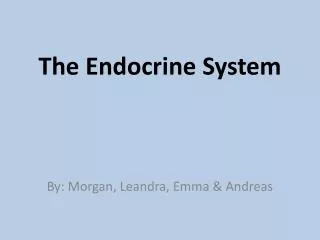 The Endocrine System