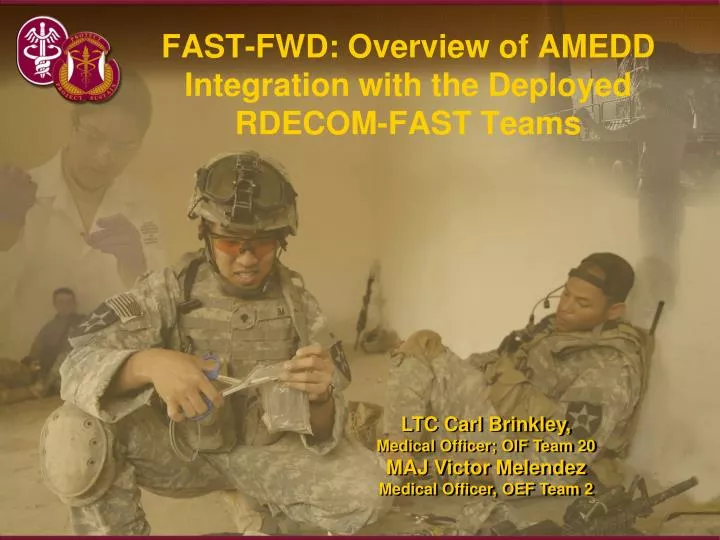 fast fwd overview of amedd integration with the deployed rdecom fast teams