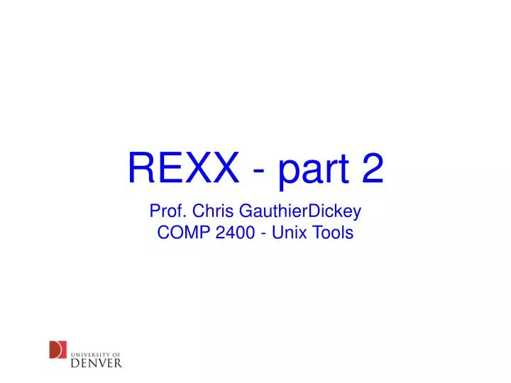 rexx part 2