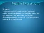 Regular Expressions - slide 1