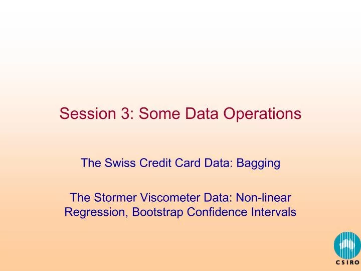 session 3 some data operations