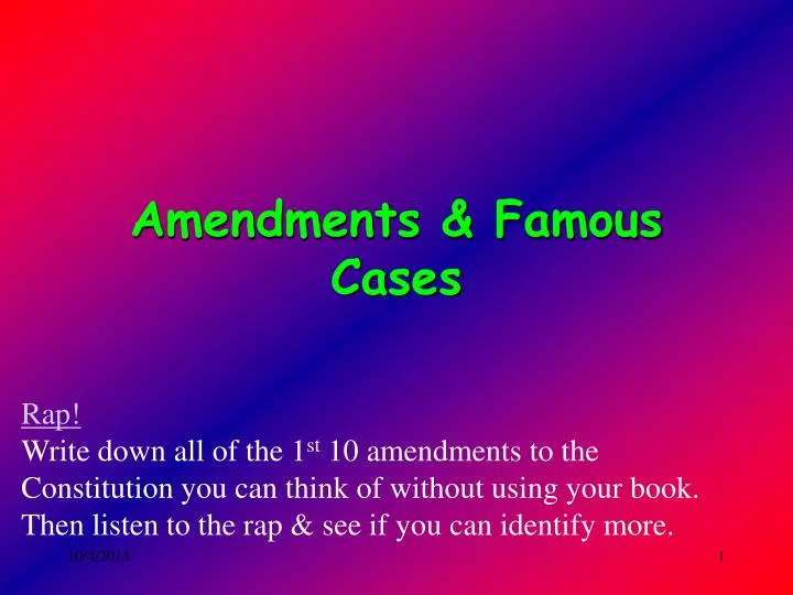 amendments famous cases