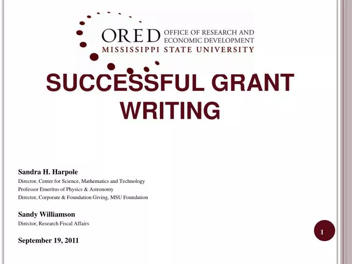 successful grant writing