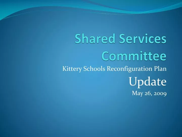 shared services committee