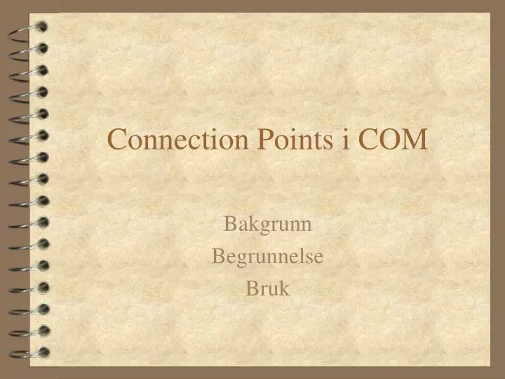 connection points i com