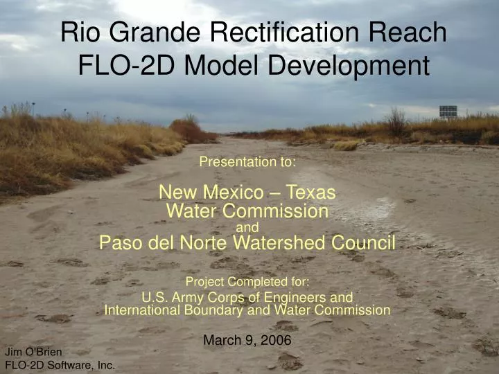 rio grande rectification reach flo 2d model development