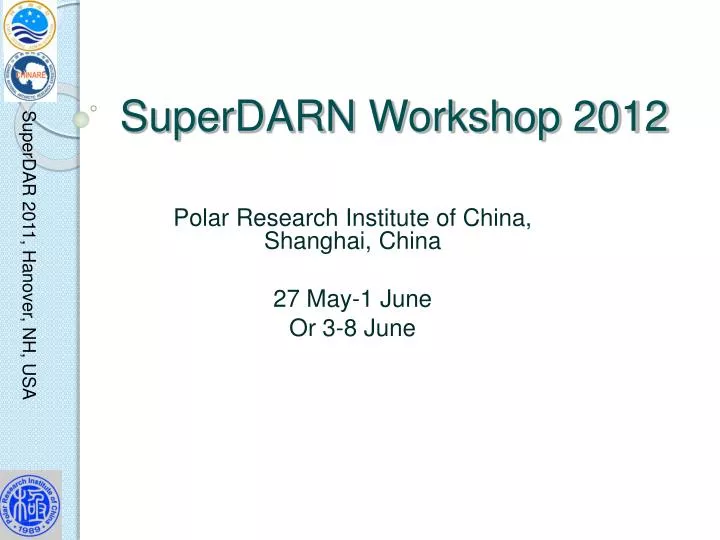 superdarn workshop 2012