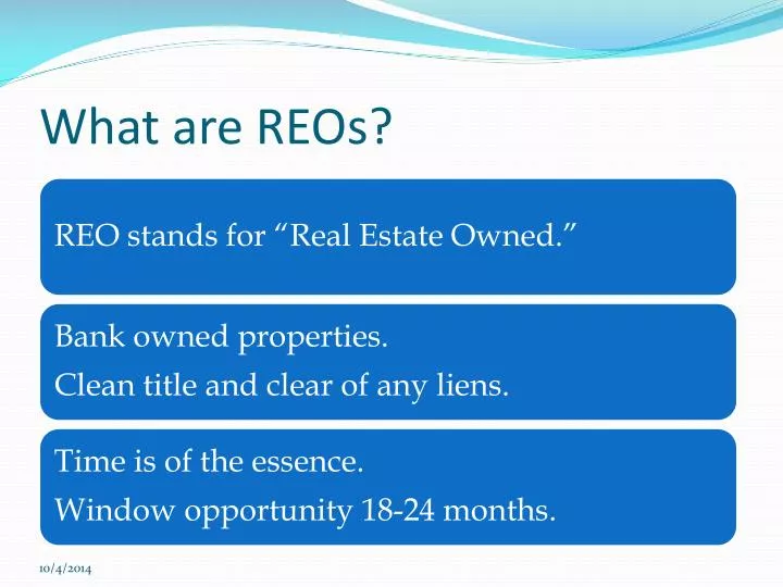 what are reos