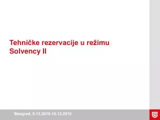 tehni ke rezervacije u re imu solvency ii