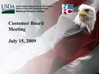 Customer Board Meeting July 15, 2009