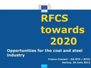 RFCS towards 	2020