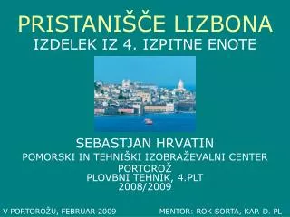 pristani e lizbona