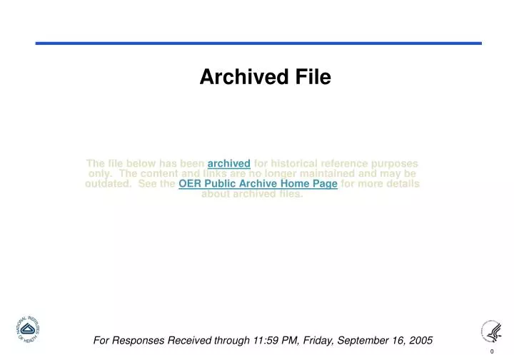 archived file