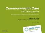 Commonwealth Care - slide 1