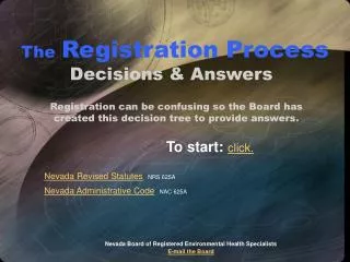The Registration Process Decisions &amp; Answers