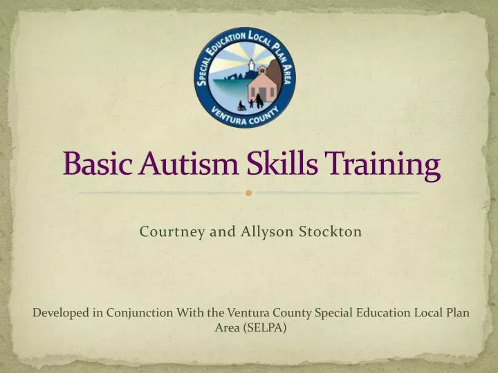 basic autism skills training