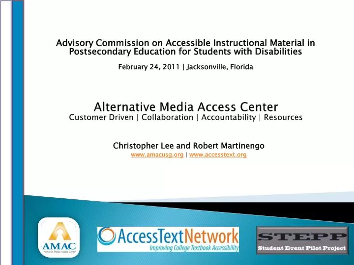 alternative media access center customer driven collaboration accountability resources