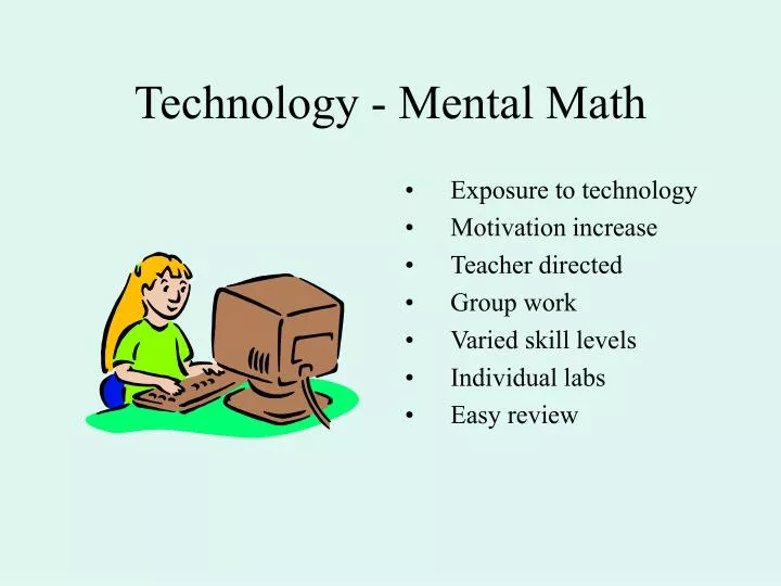 technology mental math