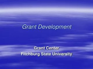 Grant Development