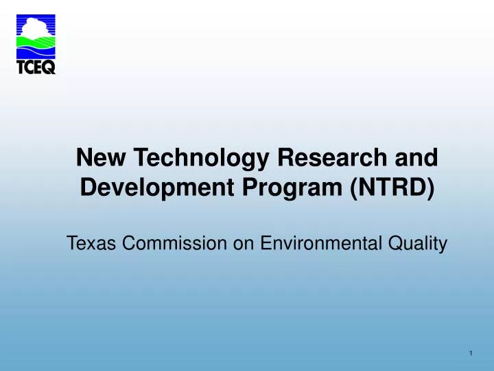 new technology research and development program ntrd texas commission on environmental quality