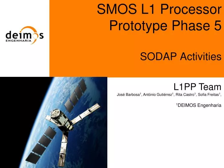 smos l1 processor prototype phase 5 sodap activities