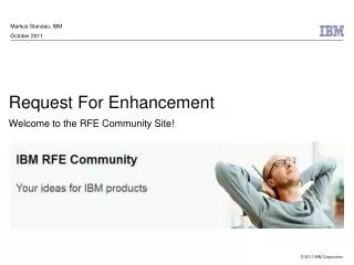Request For Enhancement Welcome to the RFE Community Site!