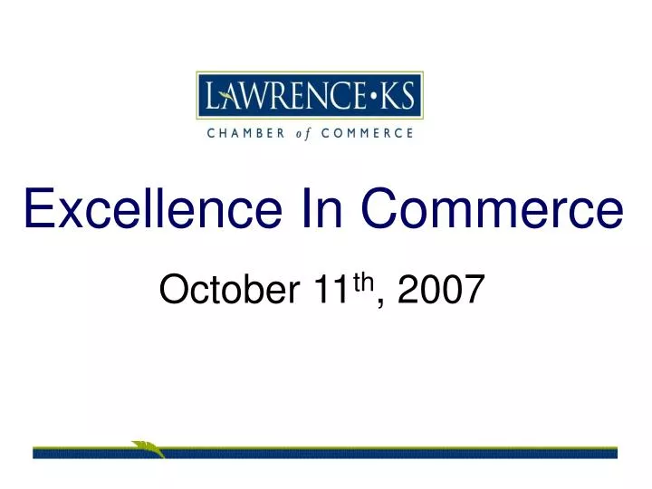 excellence in commerce