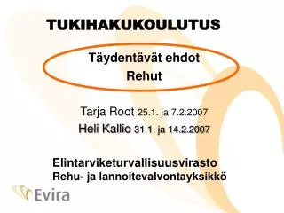 tukihakukoulutus