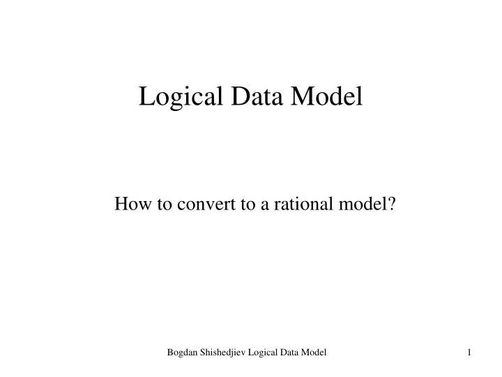 logical data model