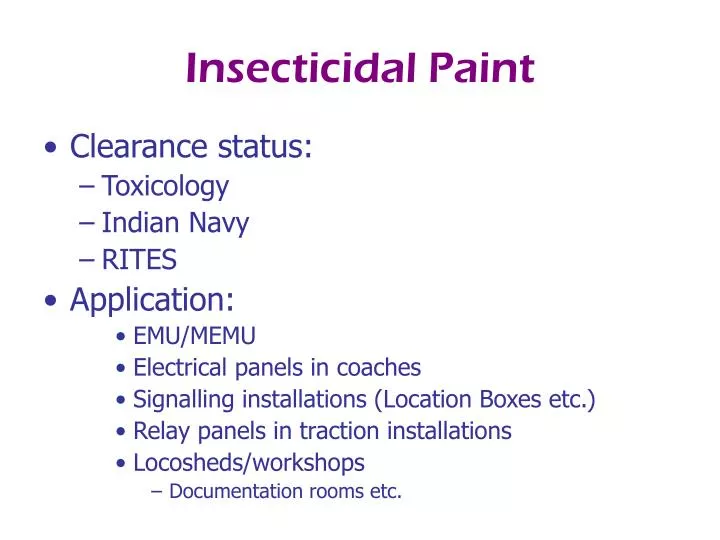 insecticidal paint