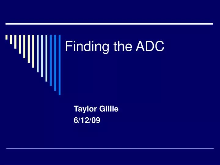 finding the adc