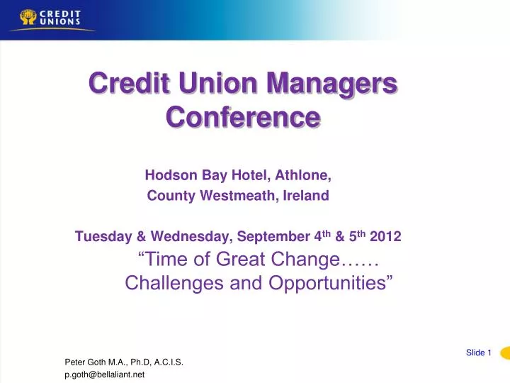 credit union managers conference