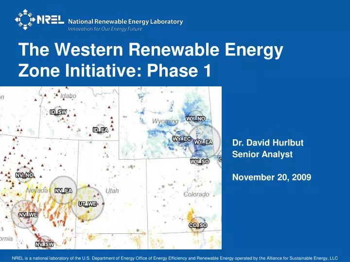 the western renewable energy zone initiative phase 1