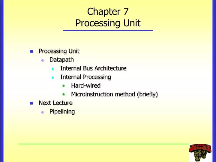 chapter 7 processing unit