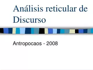 an lisis reticular de discurso
