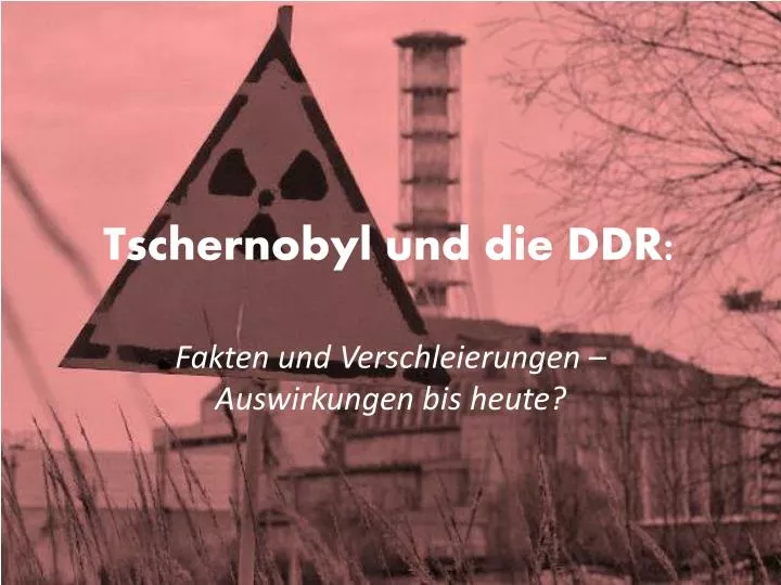 tschernobyl und die ddr