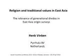 Religion and traditional values in East Asia