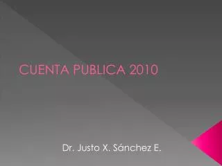 dr justo x s nchez e