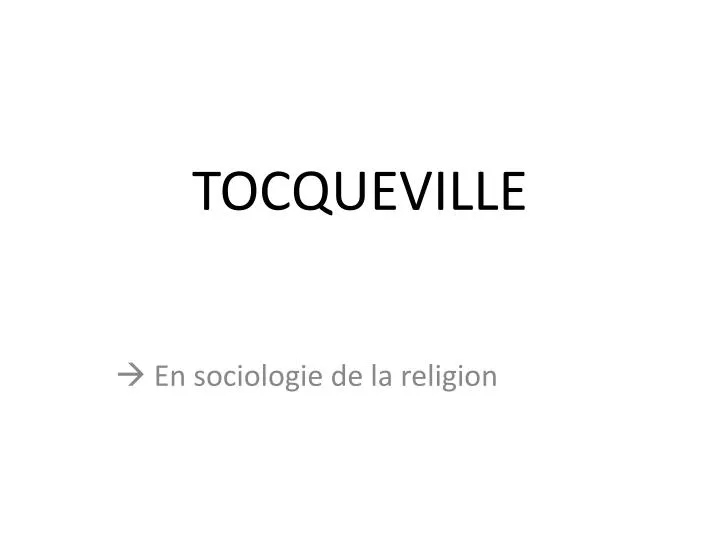 tocqueville